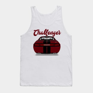 Challenger Srt-8 Bordeux Stripe Back Tank Top